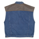 MCGREGOR Mens Denim Gilet Blue 2XL
