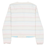 TOMMY HILFIGER Womens Blazer Jacket Pink Striped M
