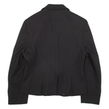KAREN MILLEN Womens Blazer Jacket Black Knit Wool UK 14