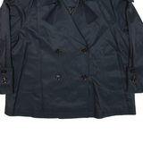 MASSIMO DUTTI Womens Pea Coat Blue L