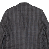 HUGO BOSS Mens Blazer Jacket Grey Knit Wool Check M