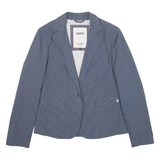 TOMMY HILFIGER Womens Blazer Jacket Blue Striped S