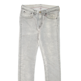 LEVI'S Mens Jeans Grey Slim Skinny Stone Wash W30 L32