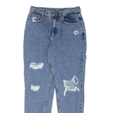 KARL KANI Carpenter Distressed Mens Jeans Blue Slim Tapered W28 L32