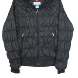 COLUMBIA Omni-Heat Womens Puffer Coat Black Hooded S