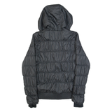 COLUMBIA Omni-Heat Womens Puffer Coat Black Hooded S