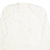 Womens Blazer Jacket Cream 90s M