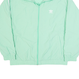 ADIDAS Womens Track Jacket Green UK 10