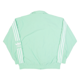 ADIDAS Womens Track Jacket Green UK 10