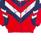 MARKA SPORT Mens Shell Jacket Red 90s Chevron XS