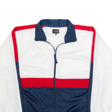 EVOLUTION Mens Track Jacket Blue 90s Colourblock L