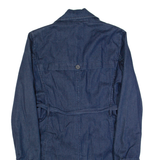 HUGO BOSS Belted Womens Trench Coat Blue UK 8