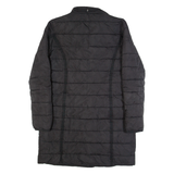 DESIGUAL Womens Puffer Coat Black Floral M