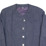 THE LEGEND Womens Blazer Jacket Blue 90s Floral L