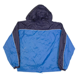 PUMA Mens Rain Jacket Blue Hooded S