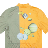 DEEM Planet Cycling Mens Jersey Orange 1/4 Zip L