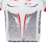 UBS Full Zip Cycling Mens Jersey White 3XL