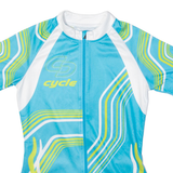 Full Zip Cycling Womens Jersey Blue S