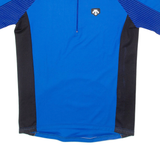 Cycling Mens Jersey Blue 1/4 Zip L