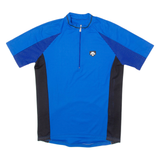 Cycling Mens Jersey Blue 1/4 Zip L