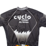 CYCLO TOUR Full Zip Cycling Mens Jersey Black M
