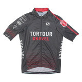 TORTOUR GRAVEL Full Zip Cycling Mens Jersey Grey XS