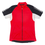 Full Zip Cycling Mens Jersey Red M