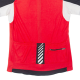 Full Zip Cycling Mens Jersey Red M