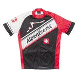 SWISS Full Zip Cycling Mens Jersey Red M