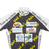 VEL D'HIV Full Zip Cycling Mens Jersey Black XS