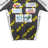 VEL D'HIV Full Zip Cycling Mens Jersey Black XS