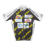 VEL D'HIV Full Zip Cycling Mens Jersey Black XS