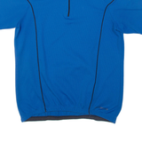 NAKAMURA Cycling Mens Jersey Blue 1/4 Zip L