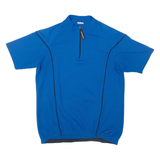 NAKAMURA Cycling Mens Jersey Blue 1/4 Zip L