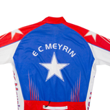 EL MEYRIN Full Zip Cycling Mens Jersey Blue L