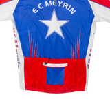 EL MEYRIN Full Zip Cycling Mens Jersey Blue L