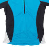 RACER Cycling Womens Jersey Blue 1/2 Zip L