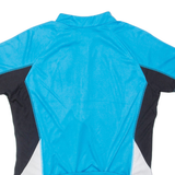 RACER Cycling Womens Jersey Blue 1/2 Zip L
