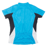 RACER Cycling Womens Jersey Blue 1/2 Zip L