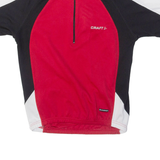 CRAFT Cycling Mens Jersey Red 1/2 Zip XS