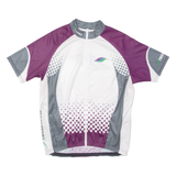TWERENBOLD Full Zip Cycling Mens Jersey White XL