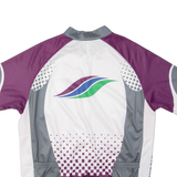 TWERENBOLD Full Zip Cycling Mens Jersey White XL