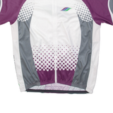 TWERENBOLD Full Zip Cycling Mens Jersey White 2XL