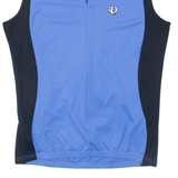 Cycling Womens Jersey Blue Sleeveless 1/4 Zip M