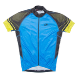 STOCKLI Full Zip Cycling Mens Jersey Blue M