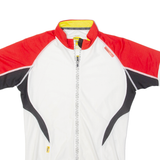 Full Zip Cycling Mens Jersey White M
