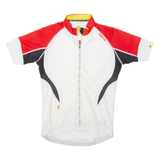 Full Zip Cycling Mens Jersey White M