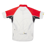 Full Zip Cycling Mens Jersey White M