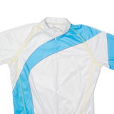 Cycling Mens Jersey White 1/2 Zip L