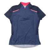 DECATHLON Cycling Womens Jersey Blue 1/4 Zip M